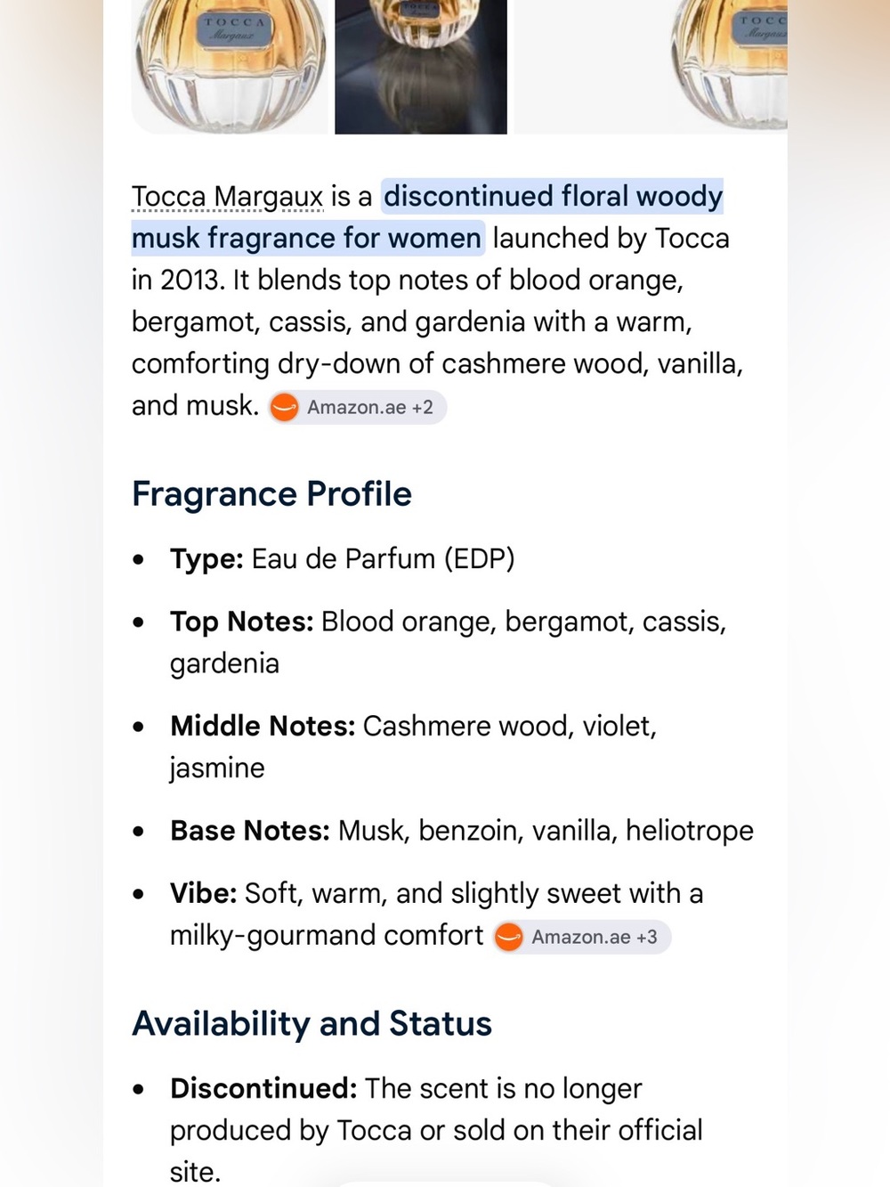 Tocca Margaux RARE new without box - Picture 7 of 7